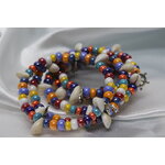 Bracelet-Multi-Rangs-Perles-Rocailles-Multicolores-Coquillage-Veritable (7)