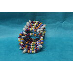 Bracelet-Multi-Rangs-Perles-Rocailles-Multicolores-Coquillage-Veritable (8)