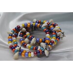 Bracelet-Multi-Rangs-Perles-Rocailles-Multicolores-Coquillage-Veritable (6)