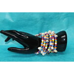 Bracelet-Multi-Rangs-Perles-Rocailles-Multicolores-Coquillage-Veritable (12)