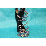 Bracelet-Multi-Rangs-Divers-Perles-Multicolores-Petits-Pompons (5)