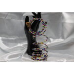 Bracelet-Multi-Rangs-Divers-Perles-Multicolores-Petits-Pompons (6)