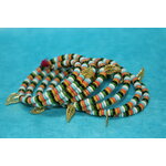 Bracelet-Mumlti-Rangs-Perles-Resine-Multicolores-Breloques-Feuilles-Dore (8)