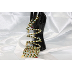 Bracelet-Mumlti-Rangs-Perles-Resine-Multicolores-Breloques-Feuilles-Dore