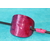 Barette Chignon Adulte Ovale en Pâte polymère-Fond Magenta ,Décalcomanie Marbré Bleu (2)