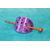 Barette Chignon Enfant Ovale en Pâte polymère-Fond Violet et Décalcomanie Fleurie (7)
