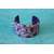 Bracelet Manchette en Pâte Polymère, Motif floral (3)