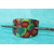 Barette-Chignon-Rectangulaire-Polymere-Spirales-Multicolor
