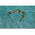 Bracelet Support Acier Argenté à 5 Cabochons. Déco en pâte Polymère Marbré Jaune d'Or, Gris Argenté (4)
