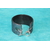 Bracelet Manchette  Droit Pâte Polymere et paillette Argenté avec des impressions (2)