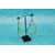 Boucle d'Oreille Fil Aluminium Vert et Perles de Fluorine Verte (5)