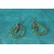 Boucle d'Oreille Gouttes d'Eau et Perles Vertes (3)
