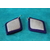 Boucle d'Oreille Losange Pâte Polymèere Violette et Blanc Nacré (4)