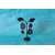 Clous d'Oreille Acier Inoxydable-Pâte Polymère Kaki-Décalcomanie Motif Floral