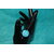 Elastique à Cheveux-Resine UV Pailletée- Bleu Turquoise (3)