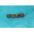 Barette Support Bronze-Déco Pâte Polymère-Couleur Kaki-Décalcomanie Motif Fleurs (2)