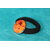 ChouChou-Pâte Polymère Orange-Support Argenté-Décalcomanie Fleur (4)