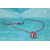 Collier-Chaine-Imitation-Cuir-Rouge-Polymere-Toupie-Multicolore