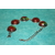 Bracelet-Acier-Argente-Cabochon-Rond-Polymere-Spirales-Multicolores-7