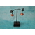 Boucle-Oreille-Dormeuse-acier-Cuivre-Polymere-Fleur-Orange-5