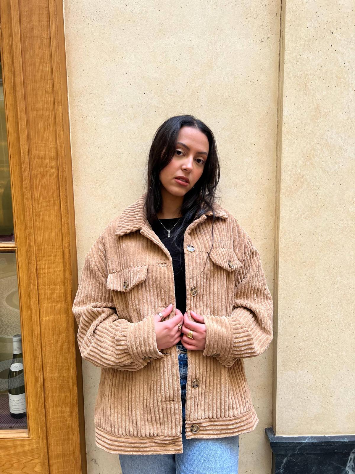 VESTE EN VELOURS COTELÉ