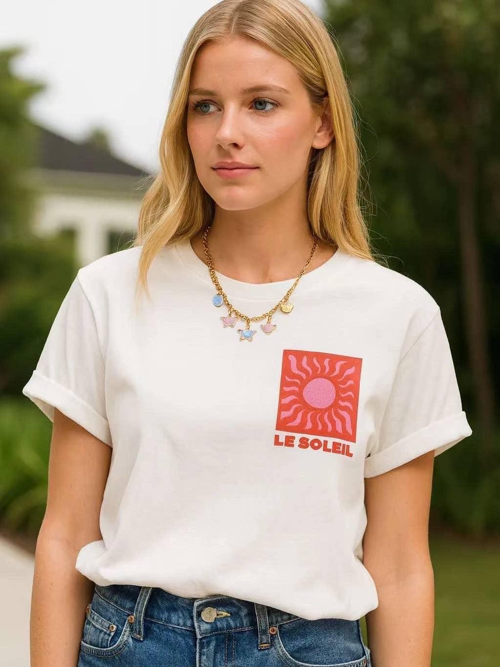 T-shirt femme imprimée