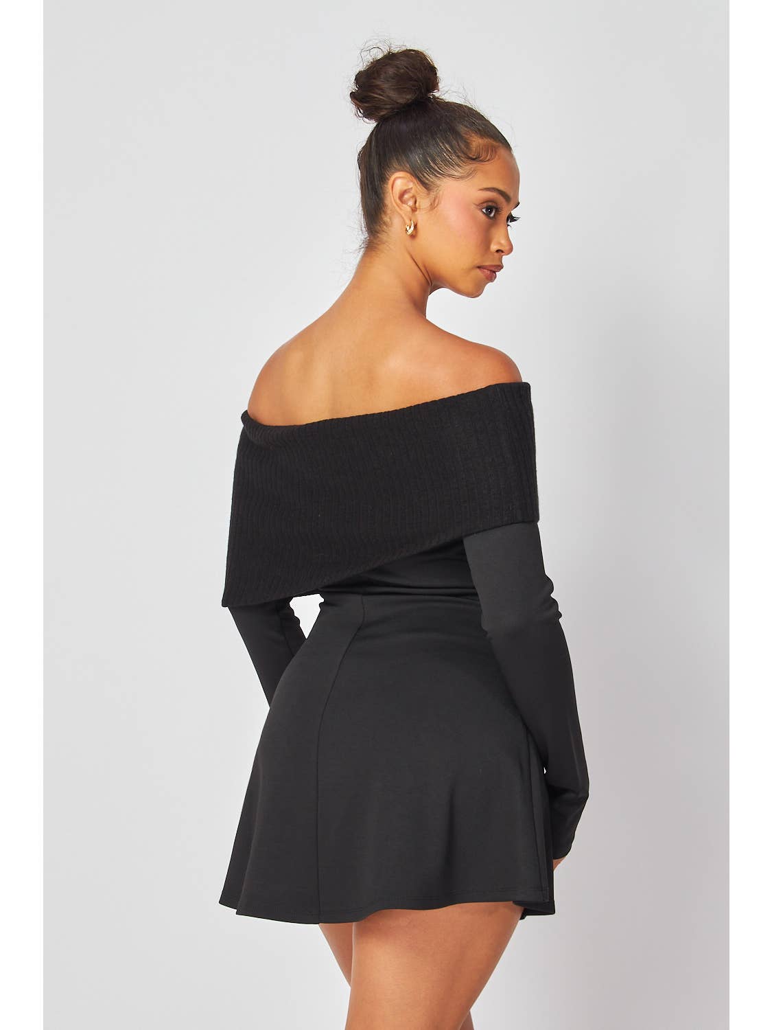 ROBE-VESTE À ÉPAULES DÉNUDÉES