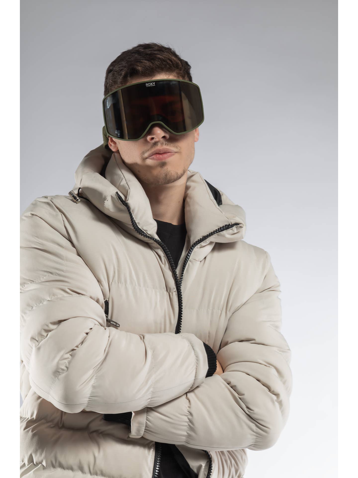 Doudoune blanche pour homme | Résistant à la pluie et au vent