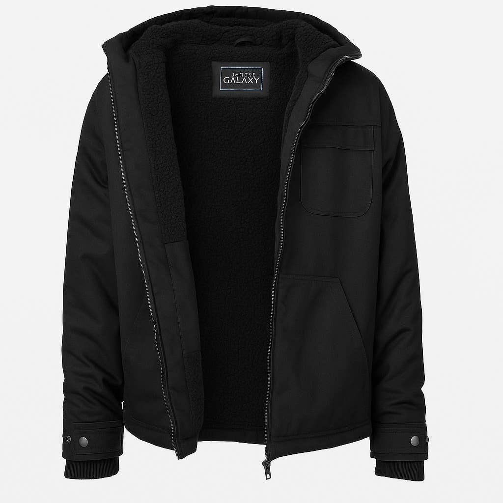 Veste de travail en toile doublée sherpa pour homme