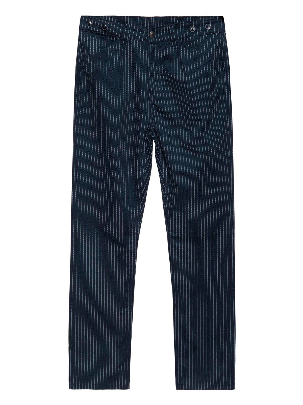 Pantalon à fines rayures