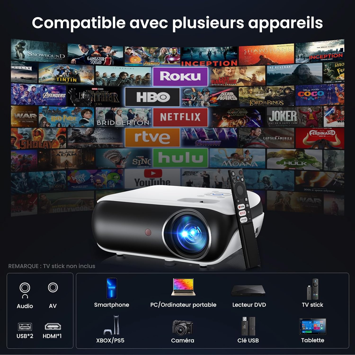 Vidéoprojecteur Google TV 9
