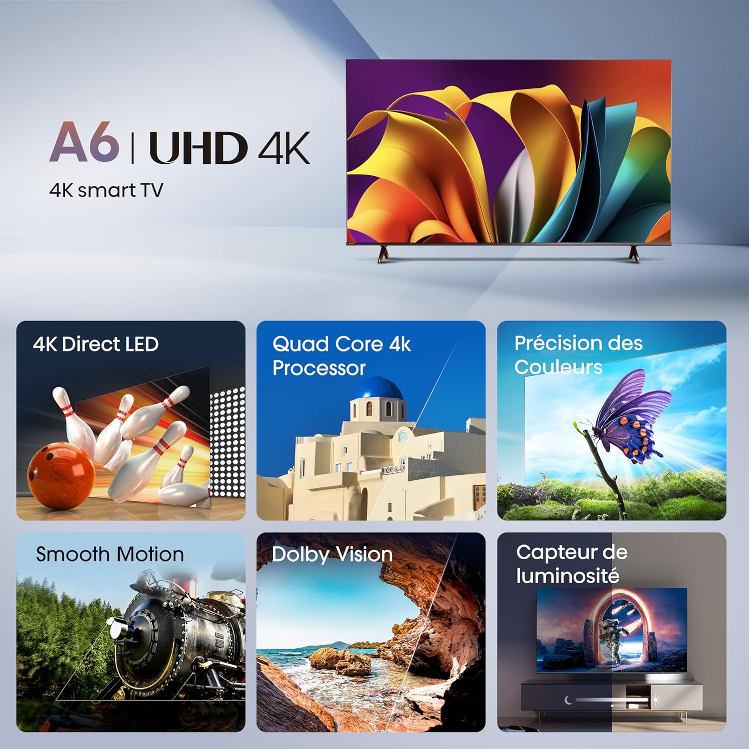 Hisense TV 55 pouces 4K 3