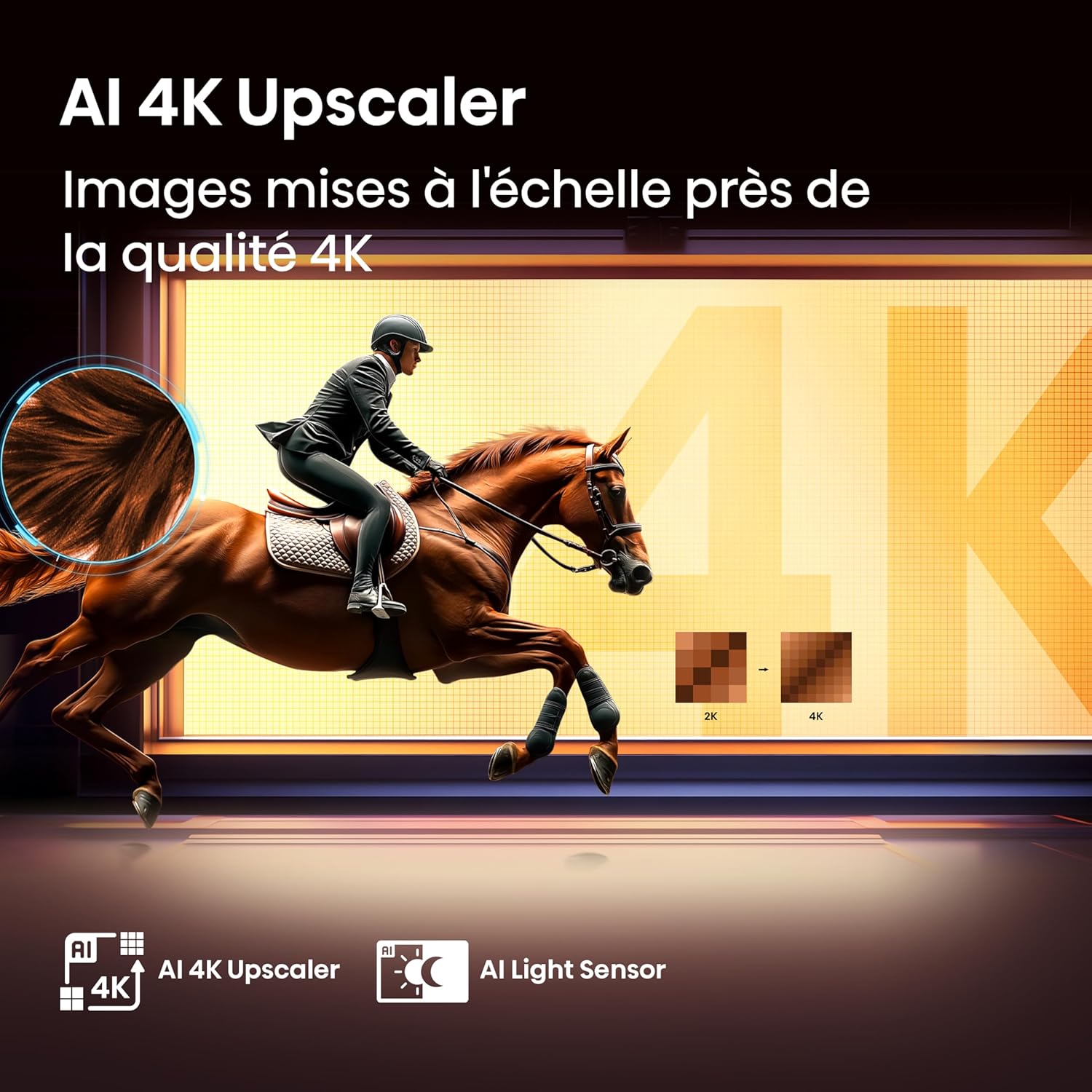 Hisense TV 55 pouces 4K 8