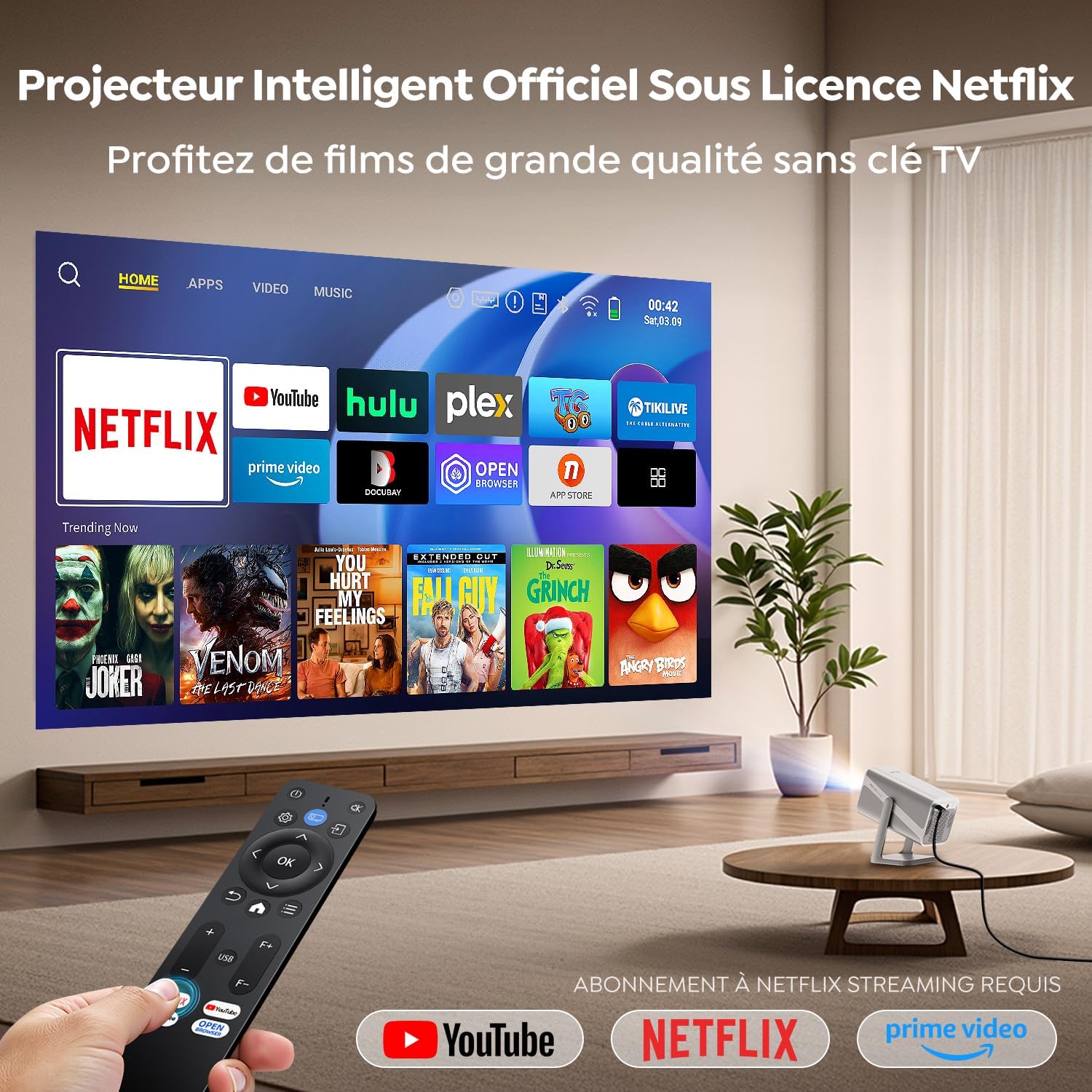 Vidéoprojecteur 4K Netflix 2