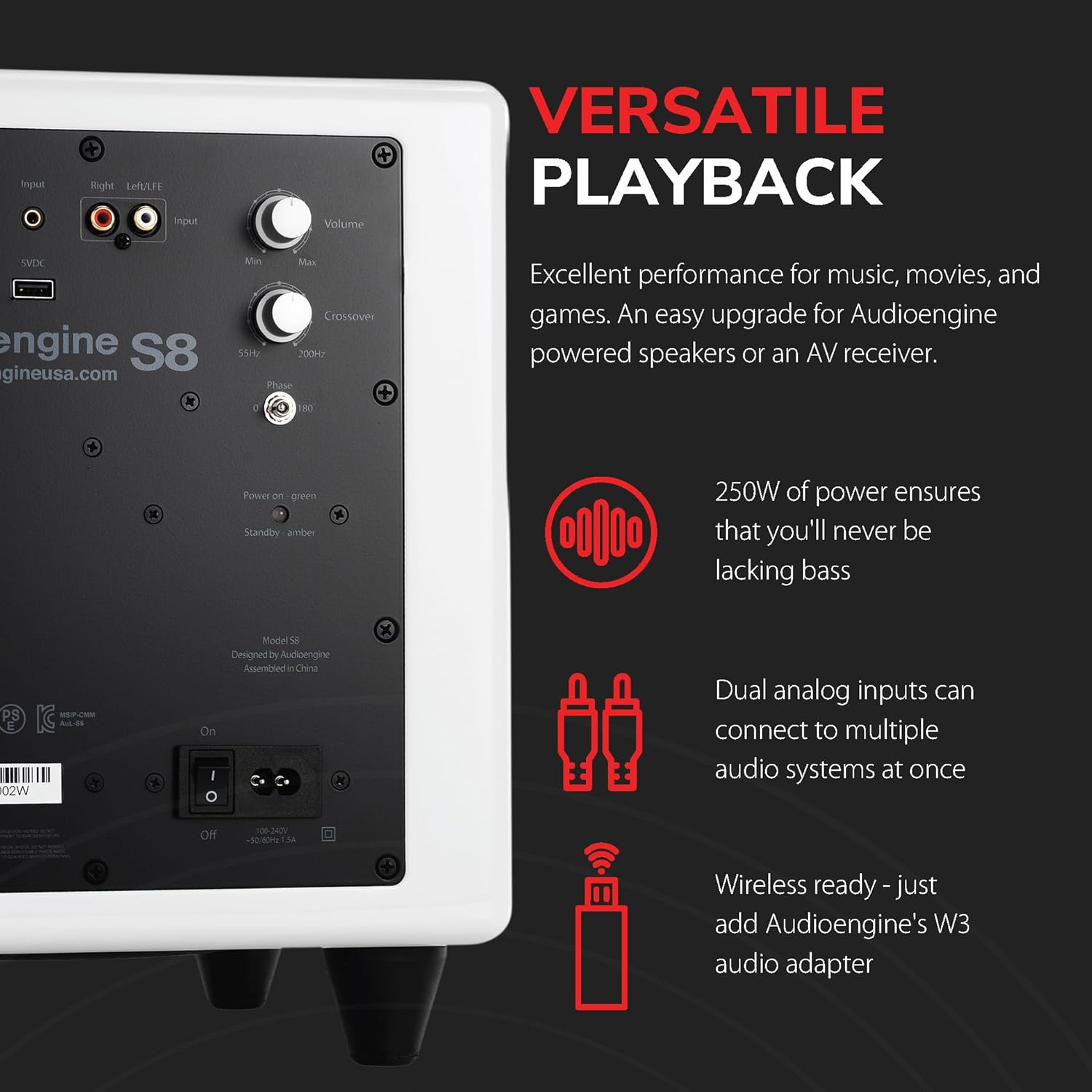 Caisson de basses Audioengine S8 4