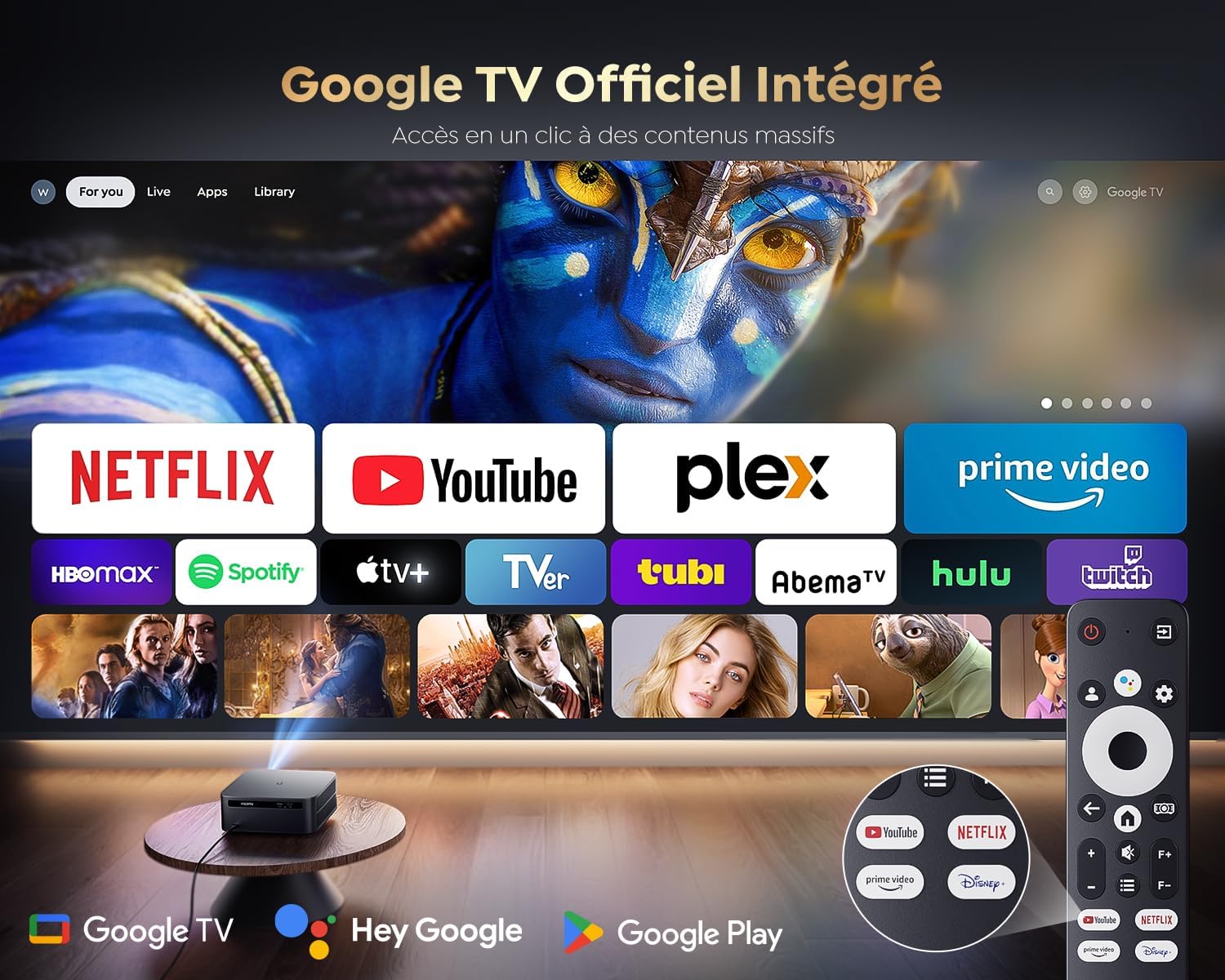 Vidéoprojecteur Google TV 2