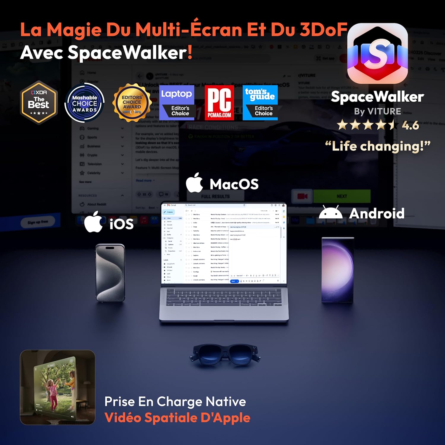 Lunettes XR 120Hz 8