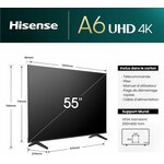Hisense TV 55 pouces 4K 4