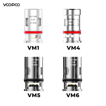 PnP VM1 VM4 VM5 VM6 R2 TM2 TR1 TW15 TW20 TW30 VM3 (5pcs) - VooPoo