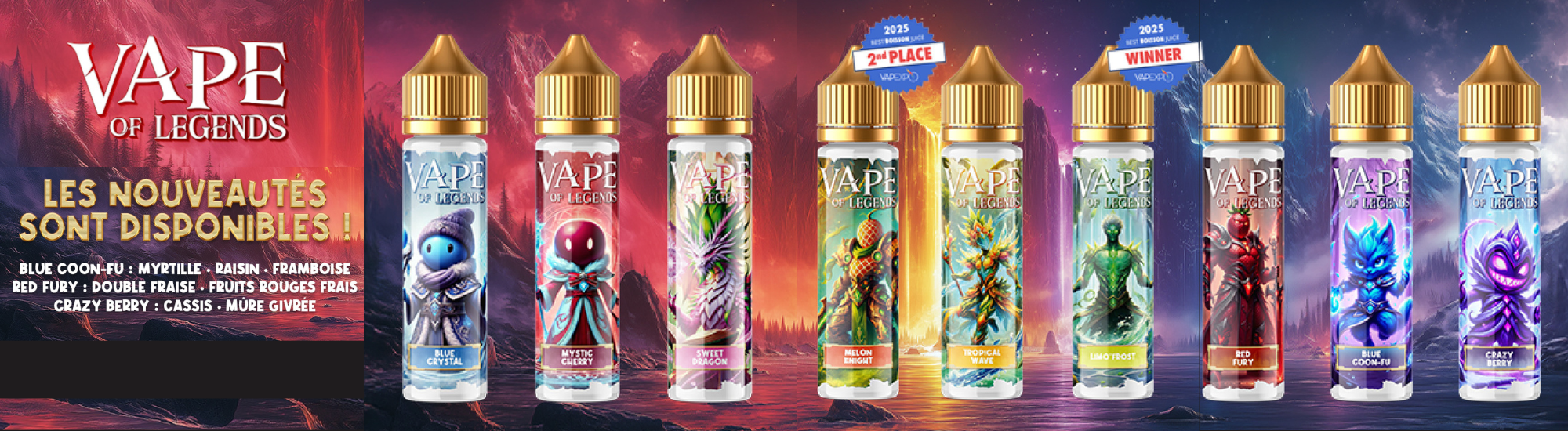Bandeau Vape of legends