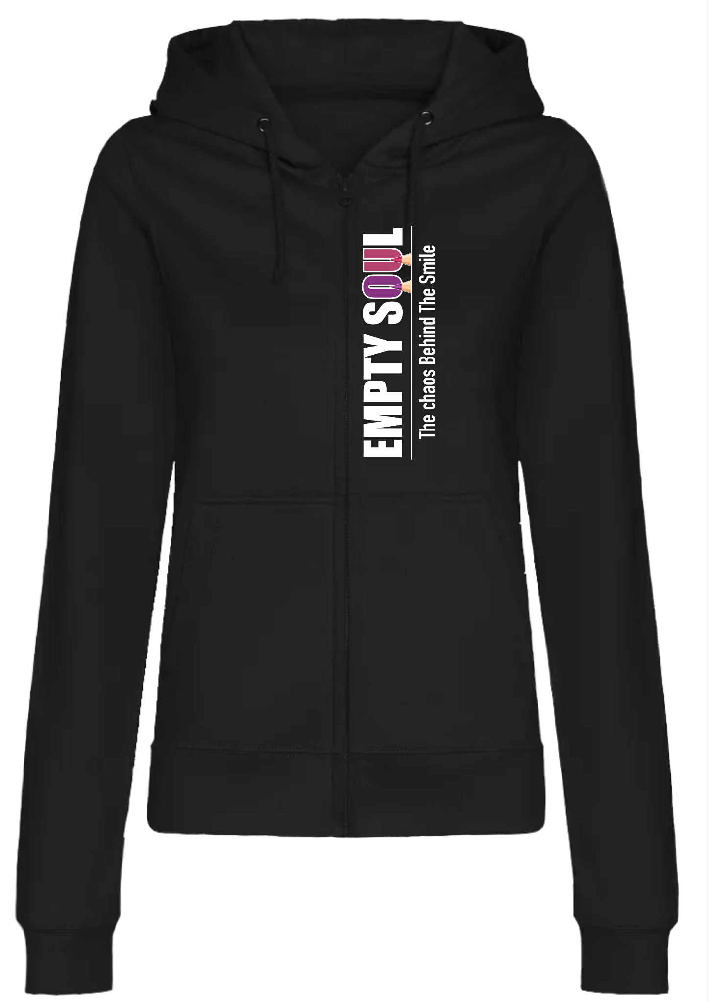 hoodie zippé attitude faCe-EMPTY SOUL