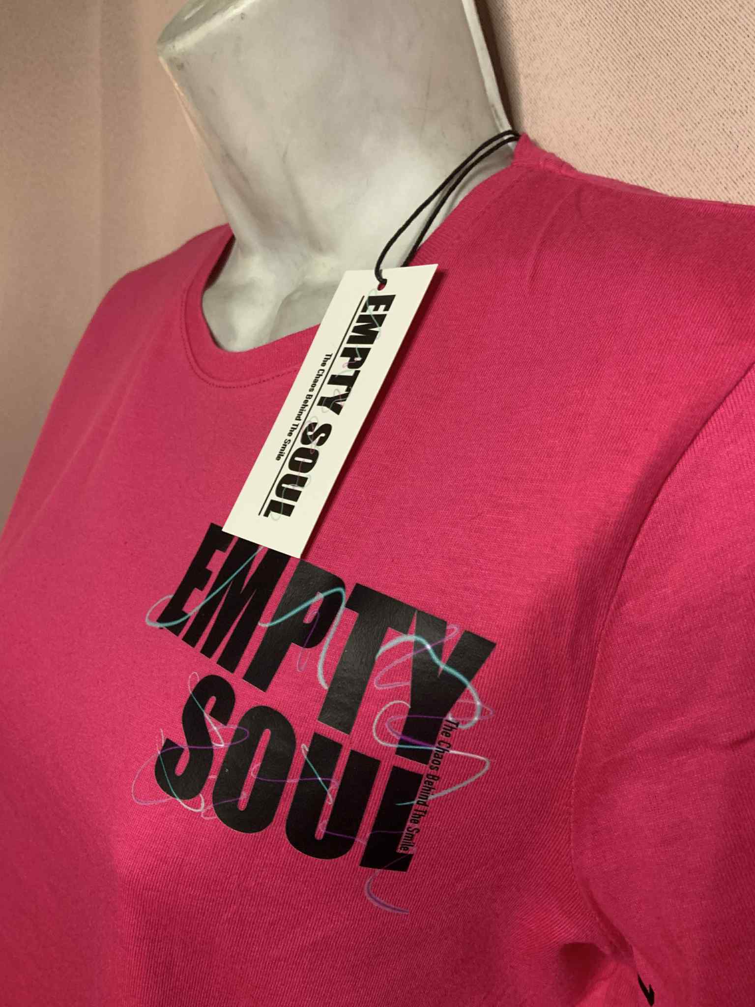 logo tee shirt rose-EMPTY SOUL
