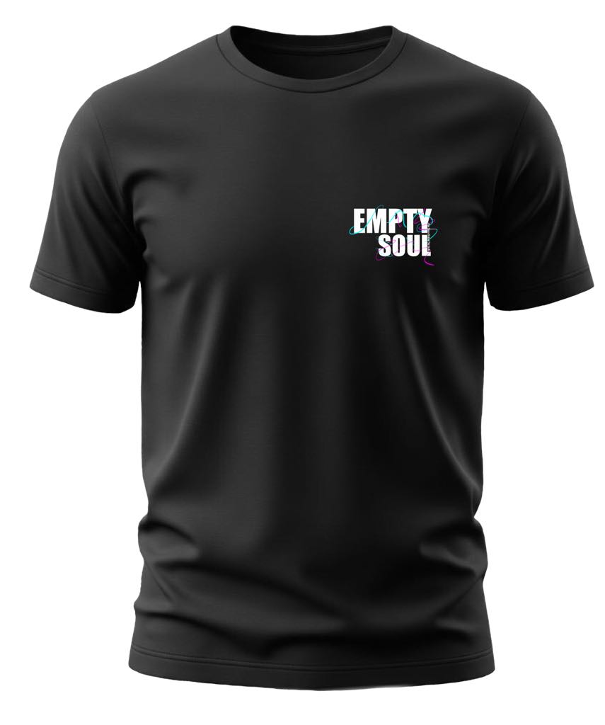 tee shirt noir face-EMPTY SOUL