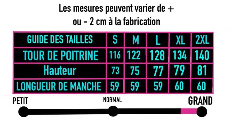 guide des tailles hoodie-EMPTY SOUL