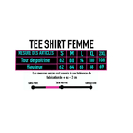 guide des tailles TEE SHIRT FEMME-EMPTY SOUL