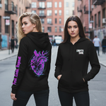 hoodie neon heart -EMPTY SOUL