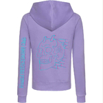 hoodie zippé demon skull dos-EMPTY SOUL