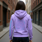 hoodie zippé demon skull porté-EMPTY SOUL