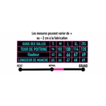 GUIDE DES TAILLES HOODIE ZIPP2 FEMME -EMPTY SOUL