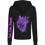 hoodie zippé neon heart dos-EMPTY SOUL